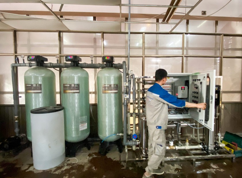 Hệ thống lọc nước công nghiệp RO 3000 L/h cho nhà máy sản xuất