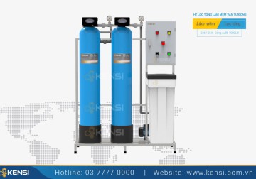 Hệ thống lọc nước tổng gia đình 2 cột composite van tự động 1000LH