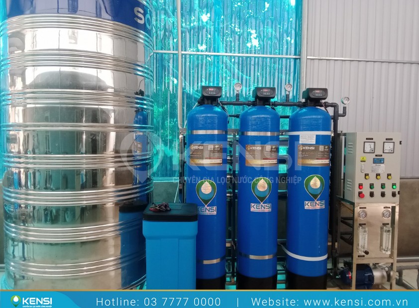 Lắp đặt hệ thống lọc nước công nghiệp RO 1000L/h sản xuất nước đóng bình tại Thanh Hóa