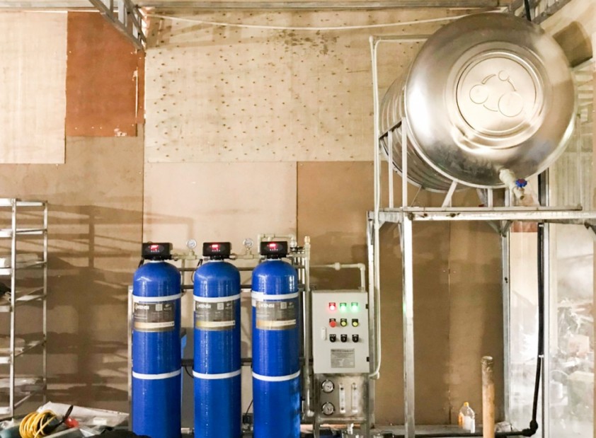 Lắp đặt hệ thống lọc nước công nghiệp RO 500l/h cho xưởng sản xuất sô pha
