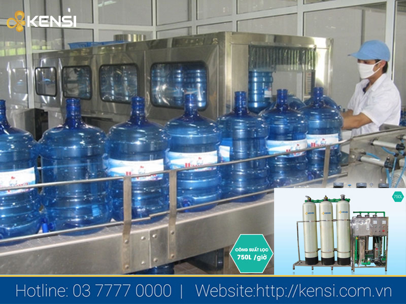 Lắp đặt hệ thống lọc nước RO sản xuất nước đóng bình