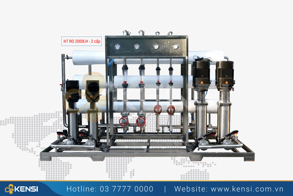 Module hệ thống lọc nước RO công nghiệp cho bệnh viện công suất 1500L/h