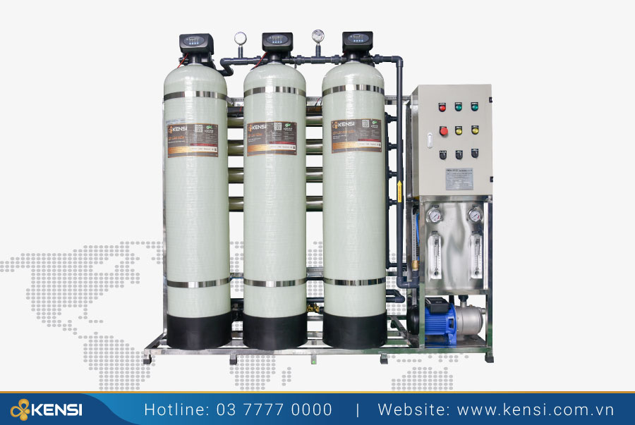Hệ thống máy lọc nước công nghiệp công suất 1000 L/h dùng cho bệnh viện