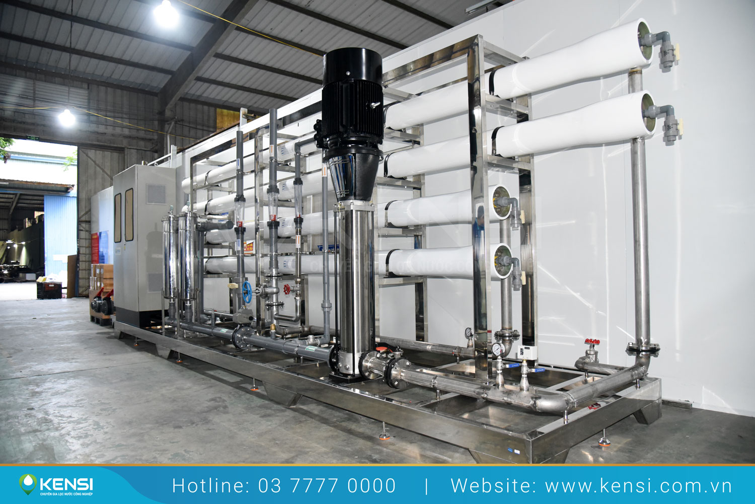 Hệ thống lọc nước RO công nghiệp cho nhà máy hóa chất Đức Giang