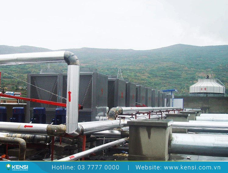 Máy nước nóng trung tâm Heat Pump công nghiệp cho bệnh viện
