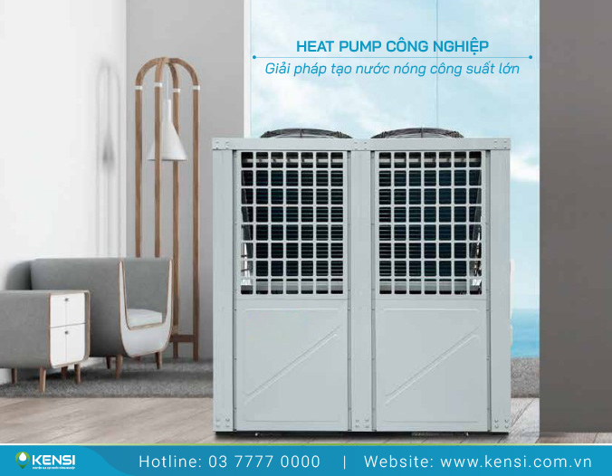 Máy bơm nhiệt Heat Pump công nghiệp tạo nước nóng công suất lớn