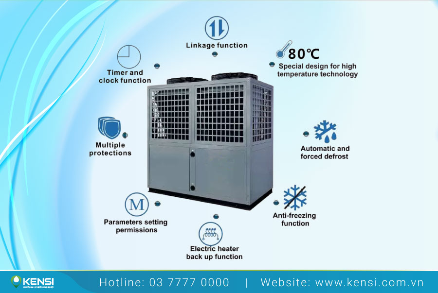 Máy bơm nhiệt Heat Pump công nghiệp cho bệnh viện