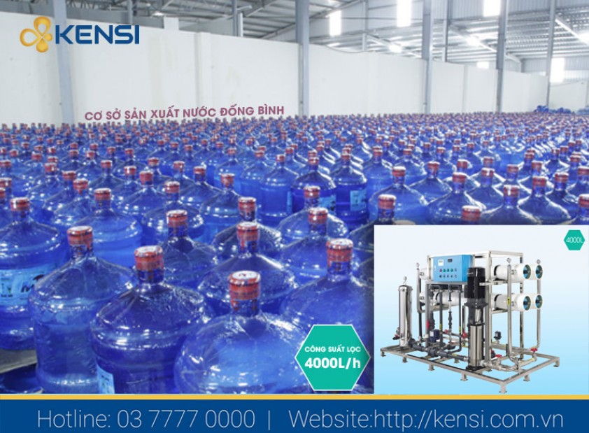 Kinh doanh nước đóng bình cần lắp đặt hệ thống lọc nước công nghiệp RO