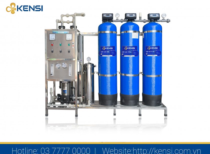 Máy lọc nước RO công nghiệp 500l/h xử lý nước máy hiệu quả