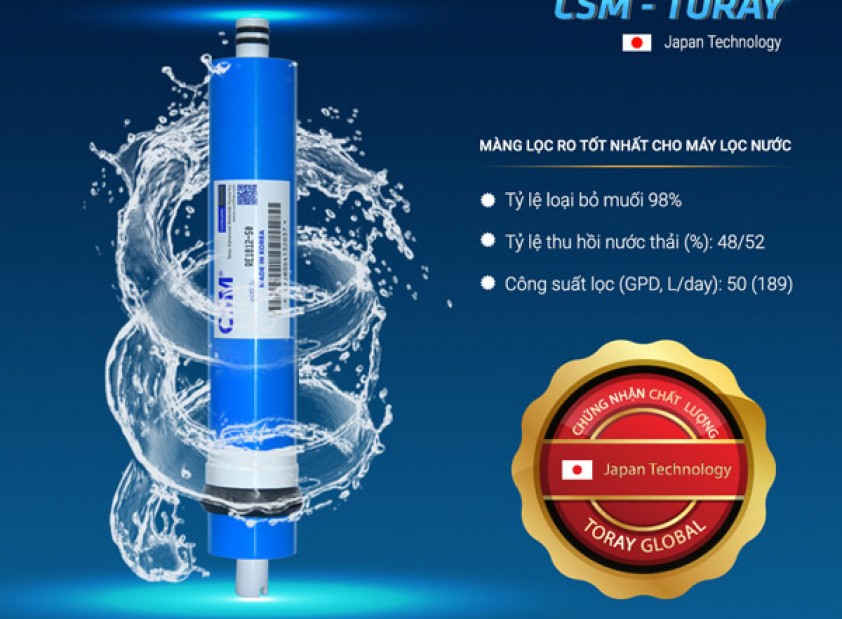 Màng lọc CSM sử dụng phổ biến tại Việt Nam