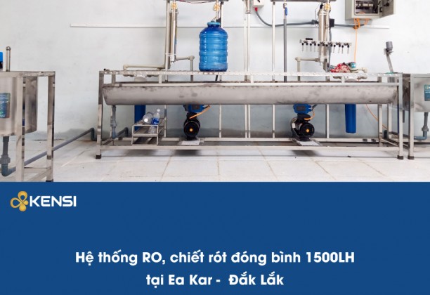 Hệ thống lọc nước công nghiệp RO sản xuất nước đóng bình tại Ea Kar -  Đắk Lắk
