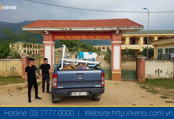 Lắp đặt hệ thống lọc nước RO cho trường học dân tộc nội trú huyện Quế Phong Nghệ An