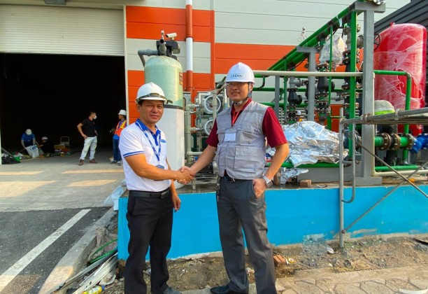Lắp đặt máy lọc nước công nghiệp 3000LH cho nhà máy ô tô Vinfast Hải Phòng
