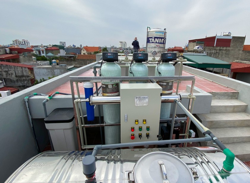 Máy lọc nước công nghiệp RO xử lý nước máy có độ cứng hiệu quả