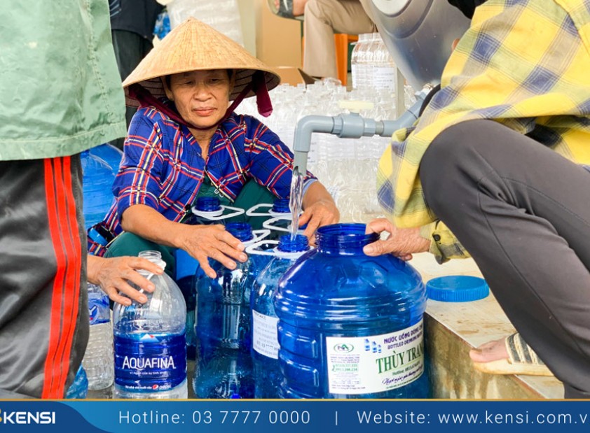 Hệ thống lọc nước dã chiến vận chuyển, lắp đặt dễ dàng tại vùng lũ