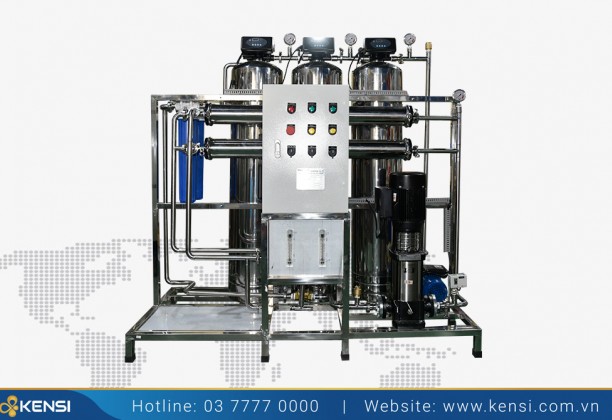 Hệ thống lọc nước RO công nghiệp 500 L/h cột inox