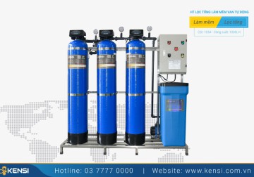 Hệ thống lọc nước tổng gia đình 3 cột composite van tự động 1000LH