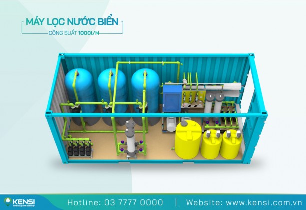 Máy lọc nước biển 1000L/h SWRO-1000