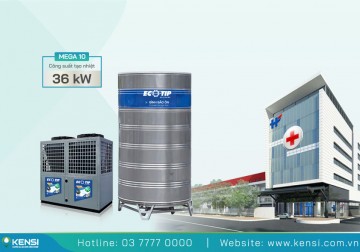Máy bơm nhiệt Heat Pump công nghiệp cho bệnh viện 10HP
