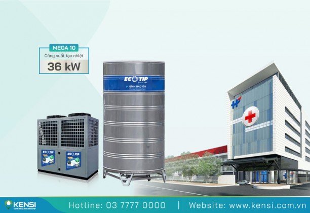 Máy bơm nhiệt Heat Pump công nghiệp cho bệnh viện 10HP