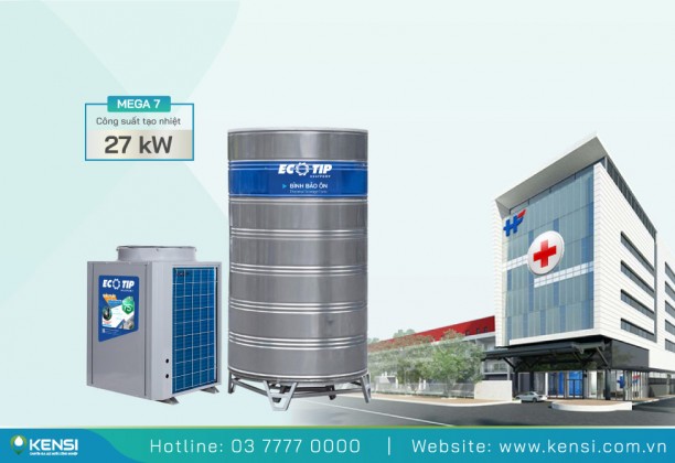 Máy bơm nhiệt Heat Pump công nghiệp cho bệnh viện 7HP