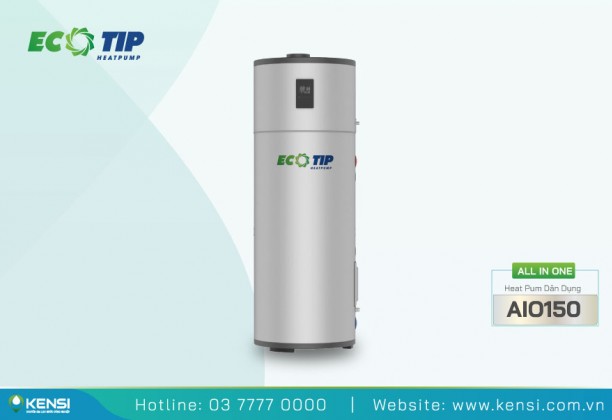 Máy bơm nhiệt Heat Pump All In One 150L cho gia đình