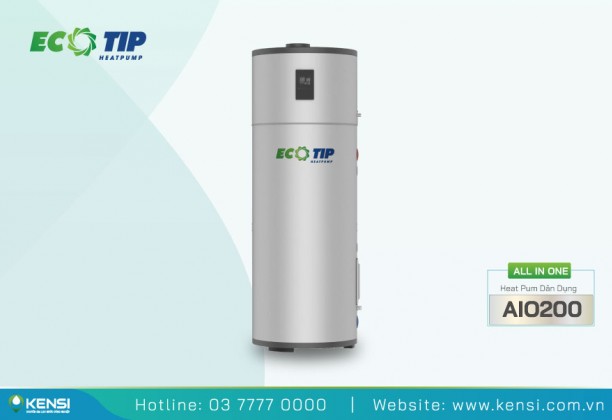 Máy bơm nhiệt Heat Pump All In One 200L cho gia đình