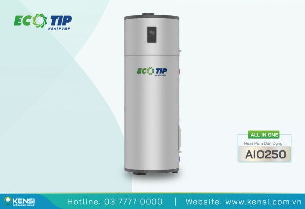 Máy bơm nhiệt Heat Pump All In One 250L cho gia đình