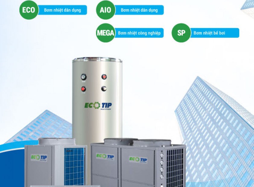 Các mẫu máy bơm nhiệt Heat Pump dân dụng chất lượng, giá tốt