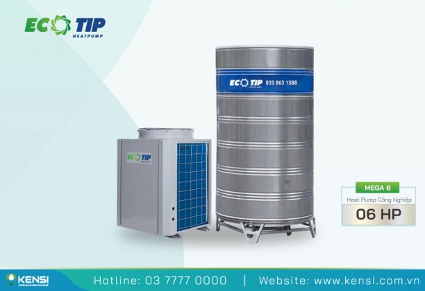 Máy bơm nhiệt Heat Pump công nghiệp 6HP | Ecotip MEGA6