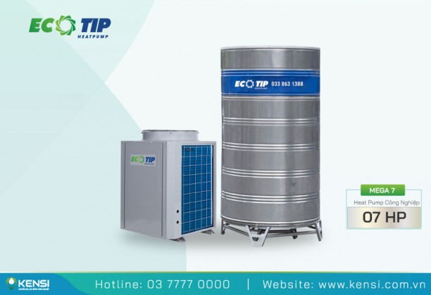 Máy bơm nhiệt Heat Pump công nghiệp 7HP | Ecotip MEGA7