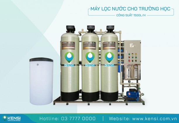 Hệ thống máy lọc nước 1500 Lít/Giờ cho trường học