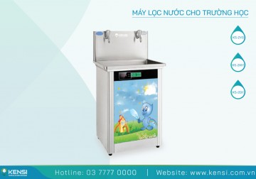 Tủ nước ấm 2 vòi dùng cho trường học Kensi