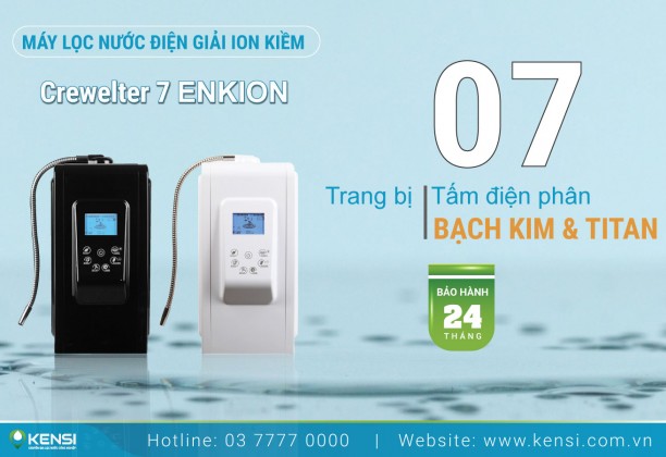 Máy lọc nước ion kiềm Crewelter Enkion 7