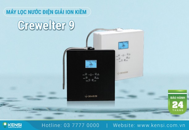 Máy lọc nước ion kiềm Crewelter 9