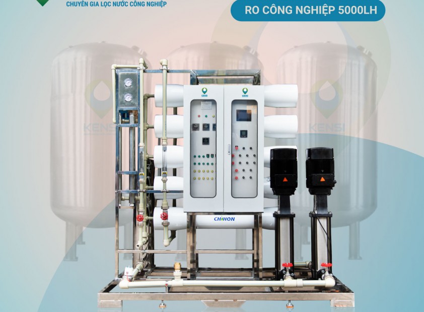 Hệ thống lọc nước công nghiệp RO 5000L/h cho tòa nhà có giá bao nhiêu?