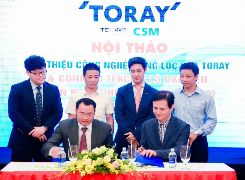 Tekcom hợp tác với tập đoàn Toray đứng thứ 2 thế giới về màng lọc, hóa chất