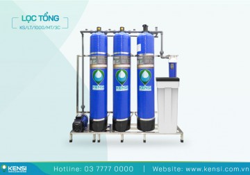 Hệ Thống Lọc Tổng Sinh Hoạt 3 Cột FRP 1 m³/giờ | Điều Khiển Cơ