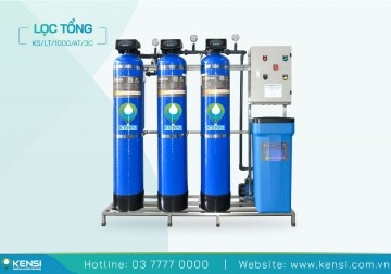 Hệ Thống Lọc Tổng Sinh Hoạt 3 Cột FRP 1 m³/giờ | Điều Khiển Tự Động