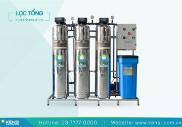 Hệ Thống Lọc Tổng Sinh Hoạt 3 Cột Inox 2 m³/giờ | Điều Khiển Tự Động