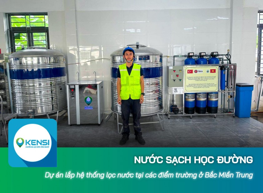 Dự án nước sạch học đường tại các điểm trường khu vực Bắc Miền Trung