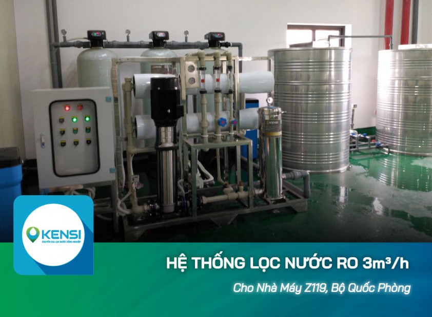 Lắp đặt hệ thống lọc nước công nghiệp RO 2m3/h cho nhà máy Z119 Bộ Quốc Phòng