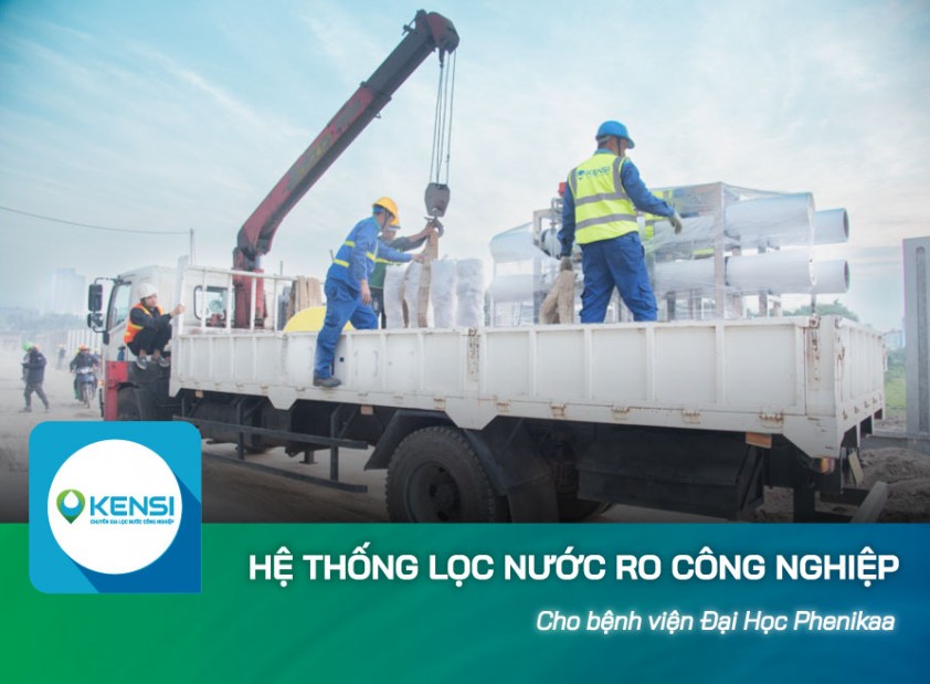 Thi công hệ thống lọc nước công nghiệp RO 2 cấp công suất 2m3/h và 15m3/h cho Bệnh viện Đại học Phenikaa