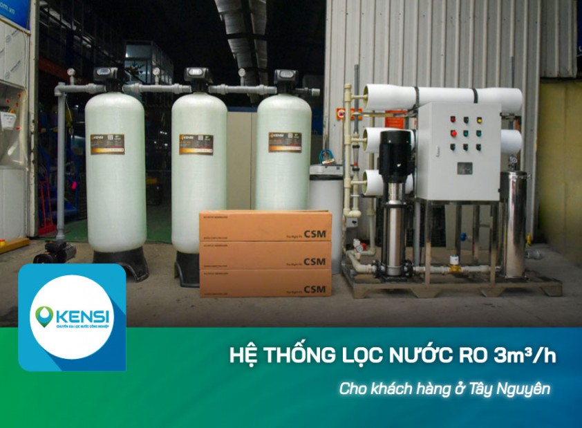 Dự án lắp đặt hệ thống lọc nước công nghiệp RO 3m3/h cho khách hàng tại Tây Nguyên