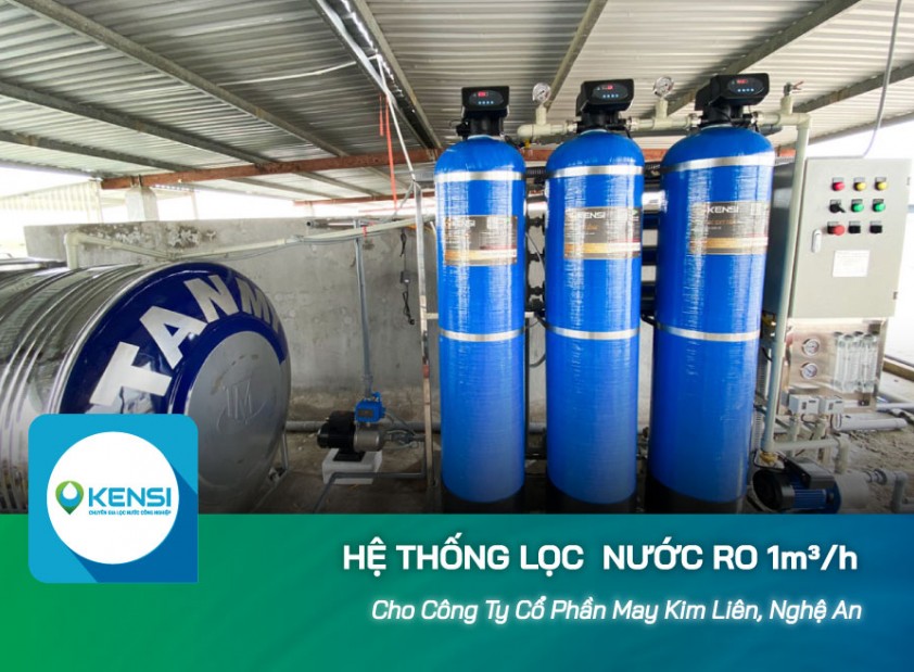 Lắp đặt hệ thống lọc nước công nghiệp cho Công ty Cổ phần May Kim Liên