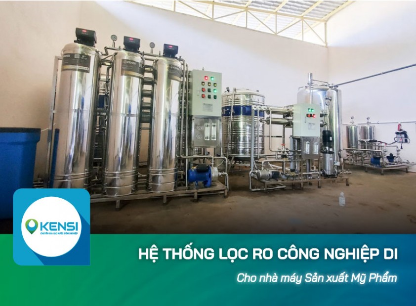 Lắp đặt hệ thống lọc nước công nghiệp RO đạt tiêu chuẩn phục vụ sản xuất mỹ phẩm