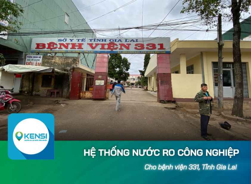 Lắp đặt hệ thống lọc nước công nghiệp RO cho bệnh viện 331 huyện Đắc Pơ, Gia Lai