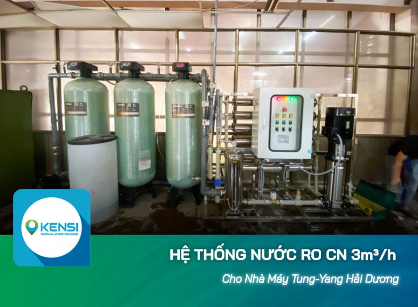 Lắp đặt hệ thống lọc nước công nghiệp RO cho nhà máy Tung Yang, Cẩm Giàng, Hải Dương