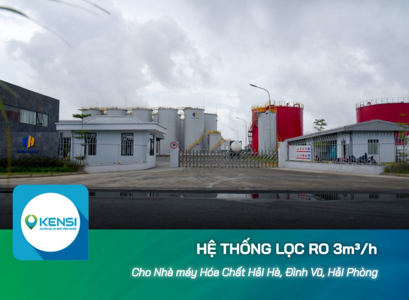 Lắp đặt hệ thống lọc nước công nghiệp RO 3m3/h cho nhà máy hóa chất Hồng Hà, Hải Phòng