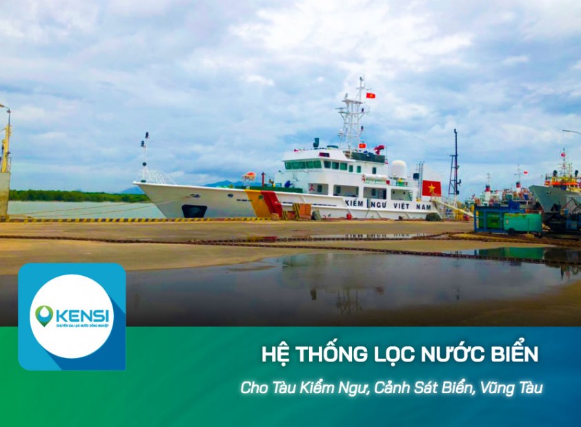 Lắp đặt máy lọc nước biển thành nước ngọt cho tàu cảnh sát biển tại Khánh Hòa